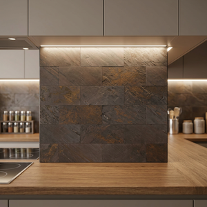 Revêtement mural en pierre naturelle blanche décorative, imperméable, ignifuge, style industriel, pour usage domestique, salle de sport, décoration intérieure - Product Image 1