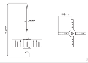 การออกแบบแท่งสายฟ้า OBVB-4.3การปล่อยลำแสงต้น - Product Image 2