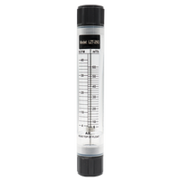 Débitmètre à rotamètre en verre avec vanne de commande pour micro-débitmètre à flotteur eau/air/gaz