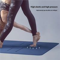 Tapete de Yoga/Pilates de TPE Ecológico de Alta Calidad de 4 mm, Antideslizante, Antimicrobiano e Impermeable, con Grosor y Color Personalizables