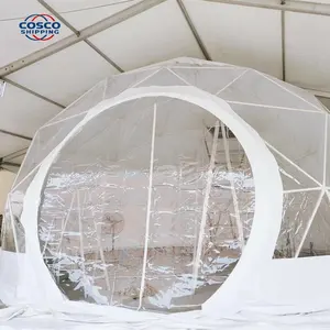 3-10m Đường Kính Ngoài Trời khách sạn glamping geodesic Dome lều với PVC Roof Cover