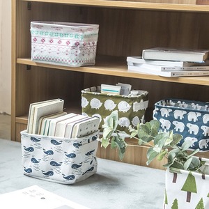 Mini Cesta Organizadora de Algodón y Lino, Pequeña Caja de Almacenamiento Fresca para Escritorio, Cesta de Tela para Almacenamiento en el Hogar con Asa - Product Image 5