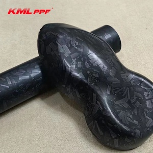 Envoltura libre de burbujas de aire negro fibra de carbono de vinilo fibra de carbono forjado PET - Product Image 2