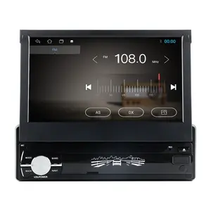 Navifly 7 ''1Din Android 11 araç DVD oynatıcı oynatıcı evrensel araba multimedya için elektrikli teleskopik ekran BT 1080P Video FM radyo