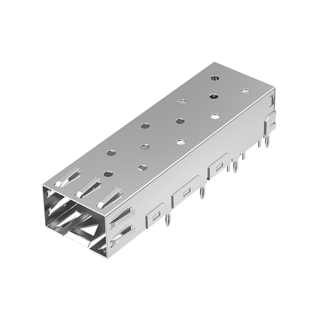 E81M0-WCYY8B-L SFPPCAGE001-02-L Pulse Compatible 1 Port Through Hole Press Fit SFP Cage