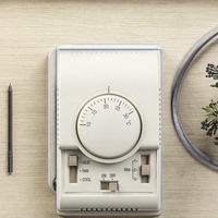 Thermostat d'ambiance mécanique 220V 4A pour climatiseur, contrôleur de température pour ventilo-convecteur, panneau à interrupteur rotatif, IP21, certifié CE