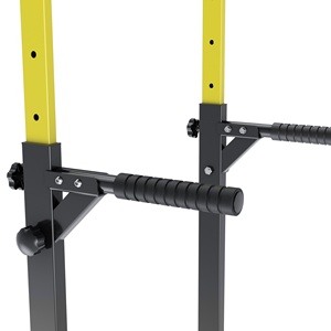 Attrezzatura da palestra per la casa all'aperto, supporto per immersione regolabile e barra Pull-Up Free Standing - Product Image 5