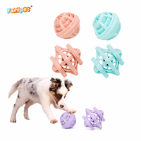 Famipet Fabricant, Vente en gros personnalisée, Nouveau jouet à mâcher pour chien en TPR creux, non toxique, durable, design balle, pour mâcheurs agressifs