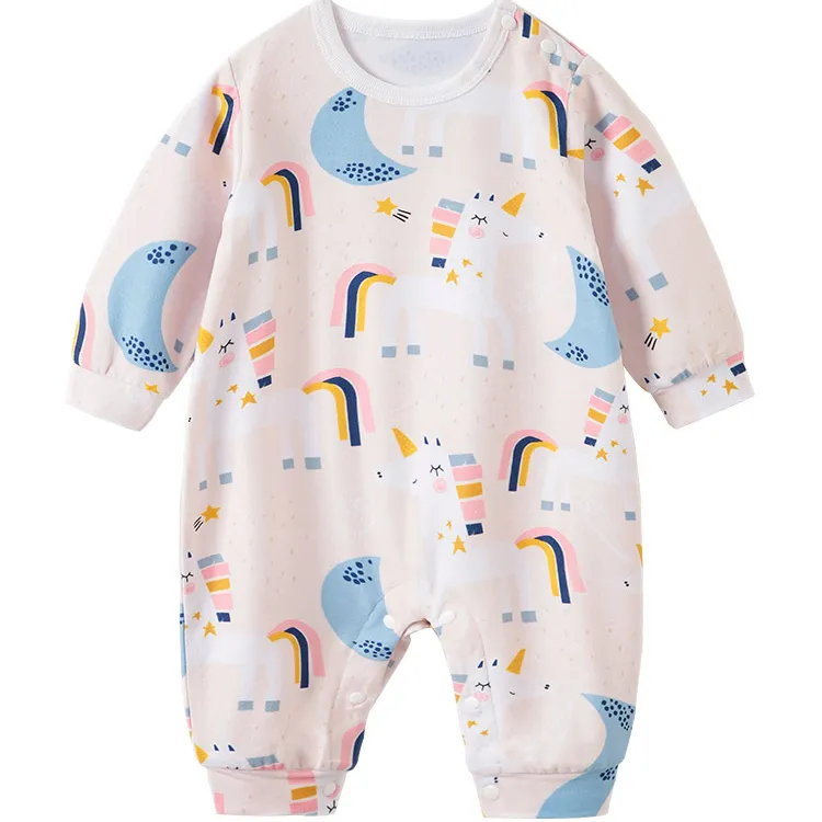 2021 autunno/inverno new baby tutina carino Pegasus unicorn clothes baby out of cotton climbing suit dalla cina all'ingrosso