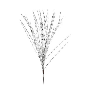 BRANCHES TORDUES EN METAL ARGENTÉ H. 85CM - Product Image 1
