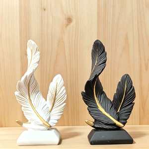<span class=keywords><strong>Décoration</strong></span> <span class=keywords><strong>d</strong></span>'intérieur moderne haut de gamme en résine, ornements de plumes, pour salon, entrée, <span class=keywords><strong>décoration</strong></span> douce, <span class=keywords><strong>décoration</strong></span> de pendaison de crémaillère - Product Image 3