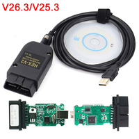 NUEVA Interfaz VCDS VCDSCAN HEX V2 Actualización 26.3 para VW, AUDI, Skoda, Seat, Herramientas de Diagnóstico Automotriz Multi-Idioma