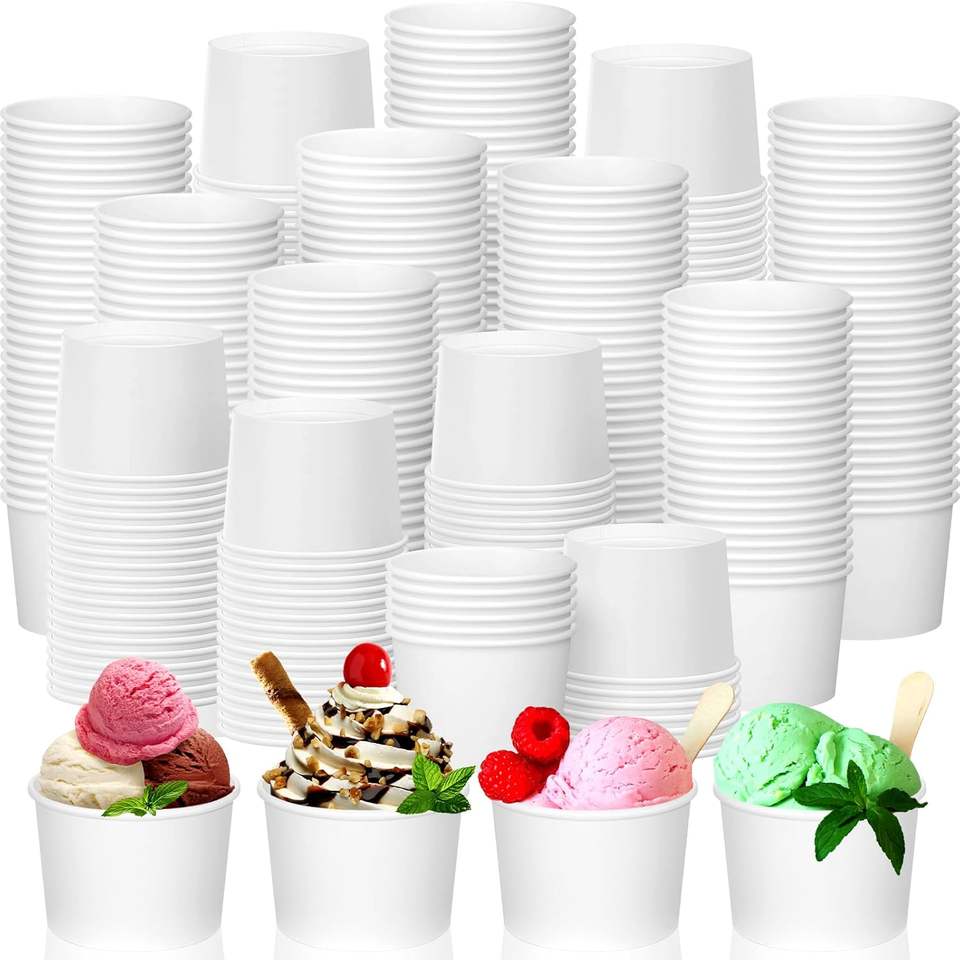Oz Ml Custom Logo Printed Frozen Yogurt Gelato Bowls 5oz-32oz ...