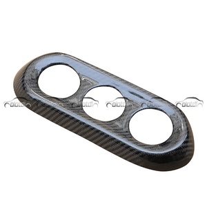 Cubierta de Fibra de Carbono para el Panel de Instrumentos del Mitsubishi Lancer M7 EVO 10 X 2008-2012, con Soporte Triple para Indicadores - Product Image 3