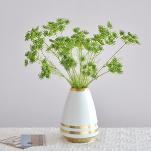 Fiori Artificiali in Schiuma a 3 Teste Stile Queen Anne's Lace per Decorazioni Floreali Nordiche per Casa, Soggiorno e Matrimoni - Vendita all'Ingrosso - Product Image 2