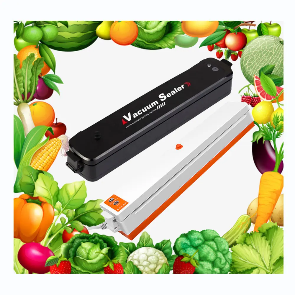 Vacuum Food Sealer For Home Kitchen Food Saver Bags Automatic Commercial Vacuum Food Sealing Machine Include 10Pcs Bags