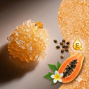 Y418 YOKO PAPAYA SPA SALT 300g. Gentle Exfoliating <b>Body</b> <b>Scrub</b> with Natural Salt <b>Scrub</b> for Clean and More Radiant-Looking Skin - Product Image 2
