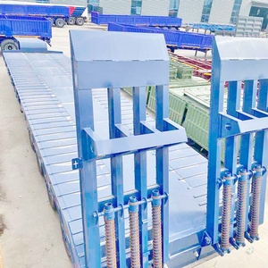 Semi-<span class=keywords><strong>remorque</strong></span> surbaissée robuste et durable de 120 tonnes pour le transport de marchandises - Product Image 6