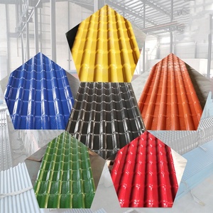 Tuiles de toiture en résine synthétique ignifuges, imperméables et résistantes aux UV pour villa / Panneaux de toiture en <span class=keywords><strong>PVC</strong></span> ASA à couleur stable - Product Image 2