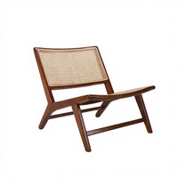 Fauteuil de détente moderne en bois massif durable pour chambre et salon, mobilier de maison