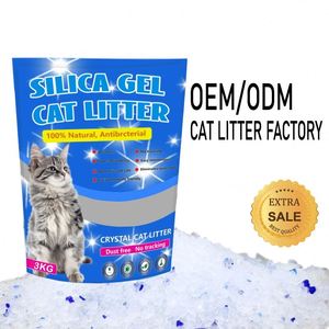 Silica Gel <b>Cat</b> <b>Litter</b> <b>Crystal</b> <b>Litter</b> High Purity Silica Gel Non-Clumping Odor Control OEM ODM - Product Image 1