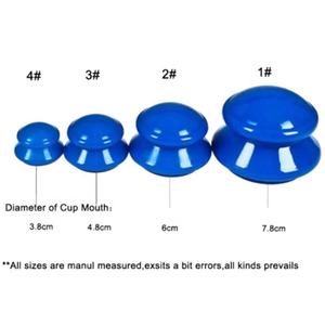 Juego de ventosas para acupuntura, juego de ventosas para acupuntura, frascos masajeadores, juego de ventosas para terapia de succión al vacío de goma para masaje - Product Image 2