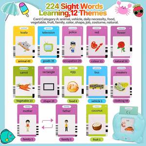 Máquina de Aprendizaje para Niños, Tarjetas de Memoria Interactivas, Libro Electrónico de Audio para Niños, Aprende Palabras en Inglés, Juguetes - Product Image 4