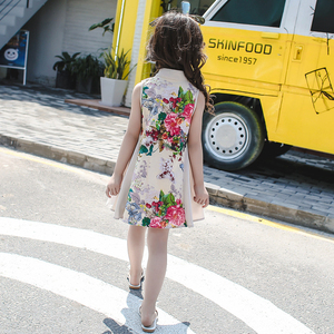 Robe de fête pour bébé fille 2017, modèles de robes pour enfants, robe traditionnelle chinoise - Product Image 3