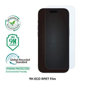 ฟิล์มพลาสติก PET 9H กันรอยขีดข่วนสำหรับ iPhone 13 14 Pro Max อุปกรณ์ป้องกันหน้าจอโทรศัพท์มือถือ