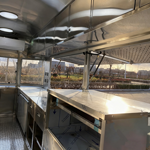 Remolque de Comida VIC de Acero Inoxidable, Camioneta de Comida Móvil Multifuncional con Estación de Dulces en Venta - Product Image 6