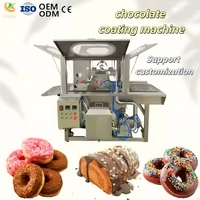 Ligne de production de machines à enrober le chocolat en Chine / Machine à enrober le chocolat pour biscuits/gâteaux/wafer/bonbons