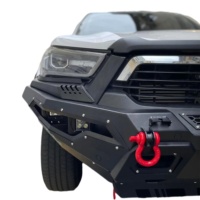 Bull Bar Depan Baja Berkualitas Tinggi Baru dengan Lampu LED Fog untuk Hilux Revo 2021 Pemasangan Bolt-On Garansi 12 Bulan