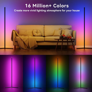 Daybetter L Shape 5050 RGBIC <b>LED</b> Smart <b>Corner</b> Floor <b>Light</b> with Multi-color App Control Smart Home Furniture 1pack - Product Image 4