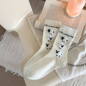Calcetines Largos de Verano para Niñas, Diseño de Oveja, Ecológicos, Casuales, por Encima de la Rodilla, con Dibujos Animados - Product Image 6