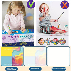 Jumon 100*80 ซม.Magic Waterวาดเสื่อระบายสีDoodle ReusableปากกาเมจิกMontessoriภาพวาดกระดานของเล่นเด็กของขวัญ - Product Image 4