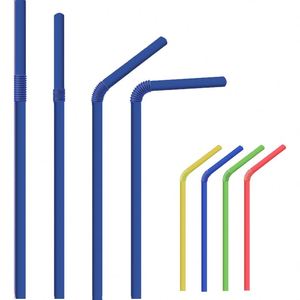 หลอด PLA สีสันสดใสแบบใช้แล้วทิ้ง งอได้ สำหรับเครื่องดื่มอ่อนในงานปาร์ตี้ - Product Image 1