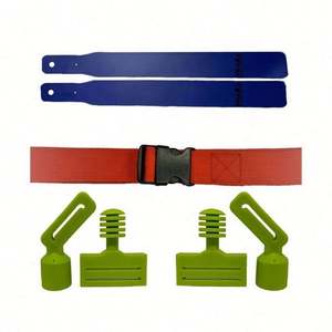 Drapeau de ceinture de jeu de football en acier inoxydable et fibre de verre pour adulte, personnalisé, à dégagement rapide, pour entraînement de rugby, gym en extérieur, fournisseur - Product Image 5