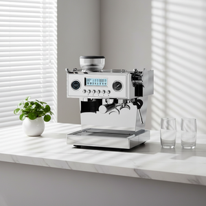 Machine à café expresso professionnelle intelligente de haute qualité avec <span class=keywords><strong>broyeur</strong></span>, auto-nettoyante, pour usage commercial en café - Product Image 6