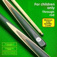 JINGDIAN Queue de billard monobloc en bois d'érable 17oz, pour débutants, pour billard et snooker, usage domestique et club