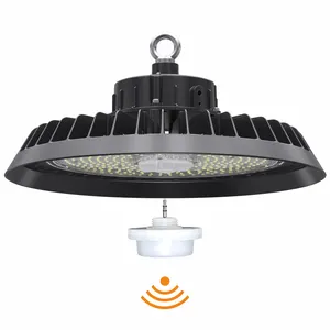 UFO highbay 150 lm/W avrupa depo Highbay ışıkları 5 yıl garanti ile 1-10v kısılabilir Highbay ışıkları