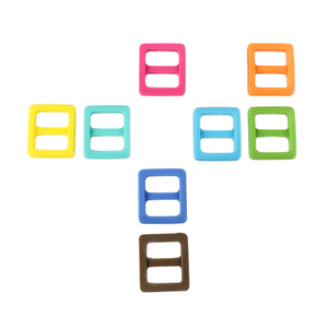 Classic Style Inner Size 20mm 25mm Colorful Plastic Nylon Rectangle <b>Strap</b> <b>Buckle</b> - Product Image 1