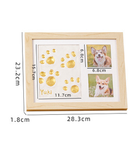 2025 nouveau Design bébé <span class=keywords><strong>empreinte</strong></span> et <span class=keywords><strong>empreinte</strong></span> <span class=keywords><strong>de</strong></span> main Kit cadres Photo en bois bébé souvenir cadre nouvelle maman cadeaux chien <span class=keywords><strong>chat</strong></span> animaux <span class=keywords><strong>empreinte</strong></span> Kit - Product Image 3