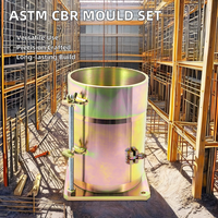 Molde completo ASTM Cbr con base perforada de cuello, soporte OEM personalizado, molde de prueba CBR dividido