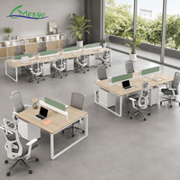 Poste de travail modulaire pour bureau commercial, pour 2 à 8 personnes, design moderne, mobilier de bureau