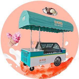 2025ไอศกรีมสไตล์อิตาเลียนแบบสตรีทเครื่องกดสำหรับขายในฤดูร้อน
