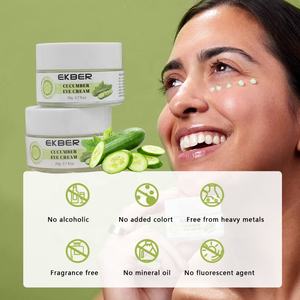 Crème biologique de marque privée pour éliminer les gonflements et les rides, crème au concombre pour les yeux contre les cernes et les poches à l'acide hyaluronique - Product Image 2