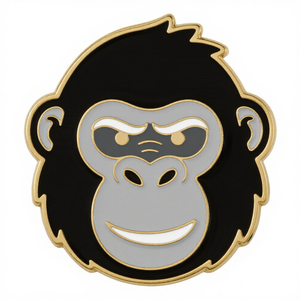 Broche de Gorila Estilo Oscuro |   Pin de Solapa de Mono Malvado de Dibujos Animados |   Joyería Punk de Moda - Product Image 3