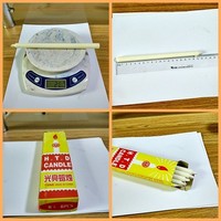 Bougies de cire de paraffine blanche faites à la main à prix de gros bougies de ménage marocaines à lumière jaune fabriquées en Chine pure nature