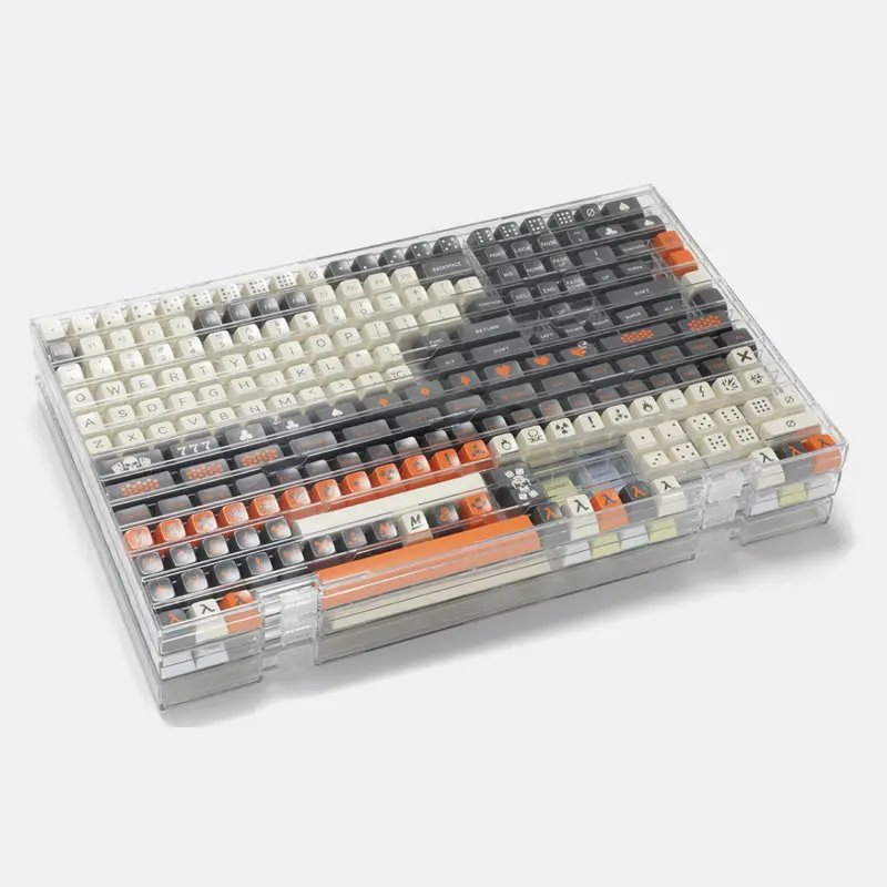 Professional keyboard keycaps custom fixed 68/87/98/100 keys packing keycap storage box
