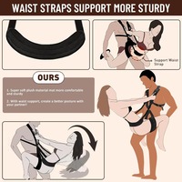Balançoire sexuelle BDSM, équipement de bondage, support lombaire, sangle de porte robuste, peluche douce, mobilier érotique, jouet sexuel pour hommes, femmes et couples